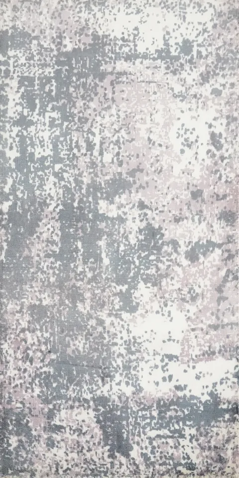 Chic Distressed Look Abstract Rug 2x4 for a Contemporary Touch