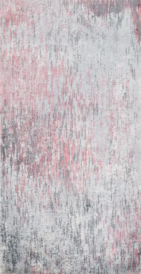Modern Abstract Rug 2x4 in Soft Pastel Shades for Contemporary Spaces