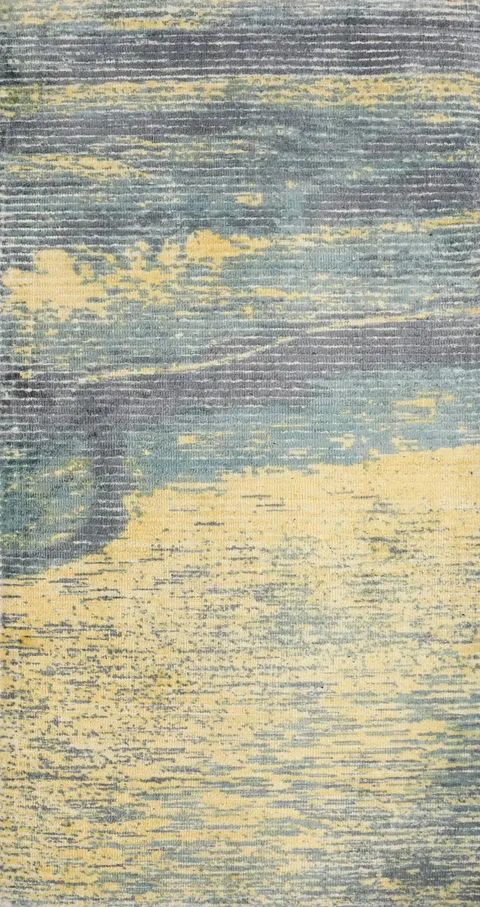 Contemporary Sea Breeze Abstract Rug 2x4 with Artistic Patterns