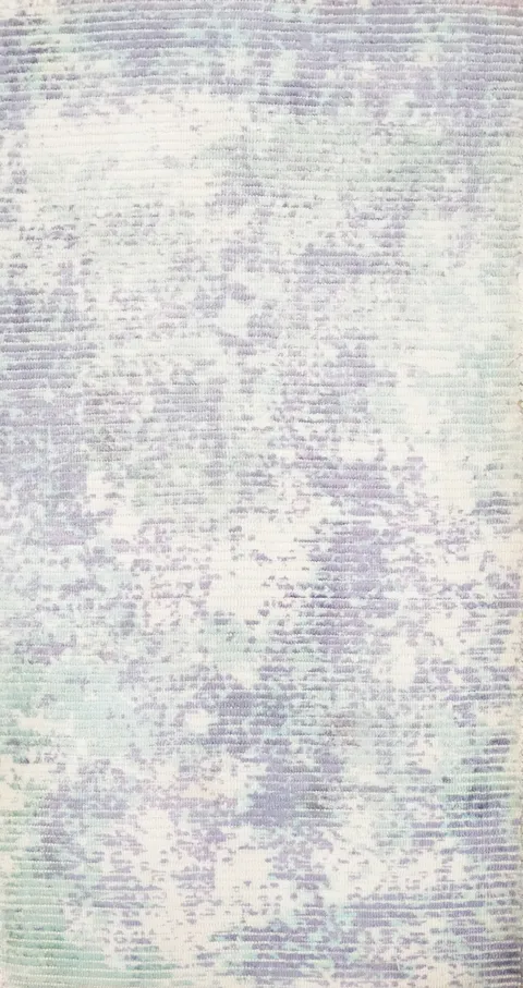 Soft Lavender and White Haze Abstract Rug 2x4 for Elegant Living Rooms