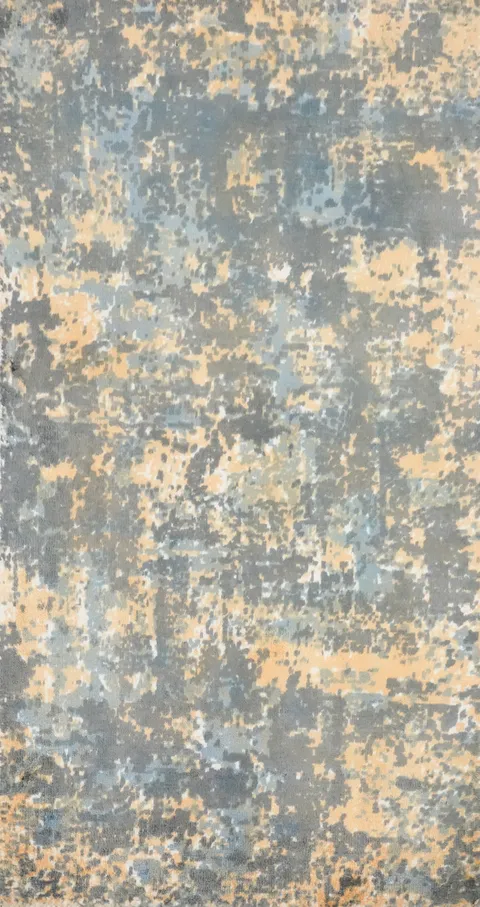 Distressed Look Abstract Rug 2x4 in Subtle Earth Tones