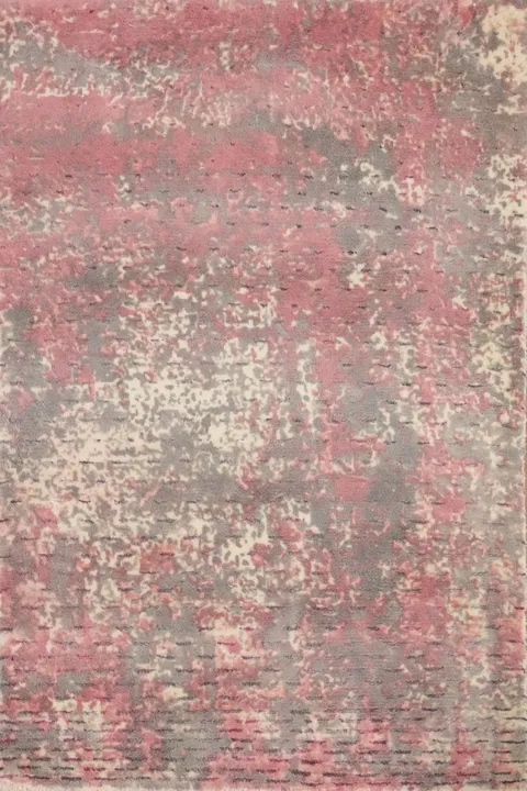 Modern Abstract Rug 2x3 in Distressed Look Texture