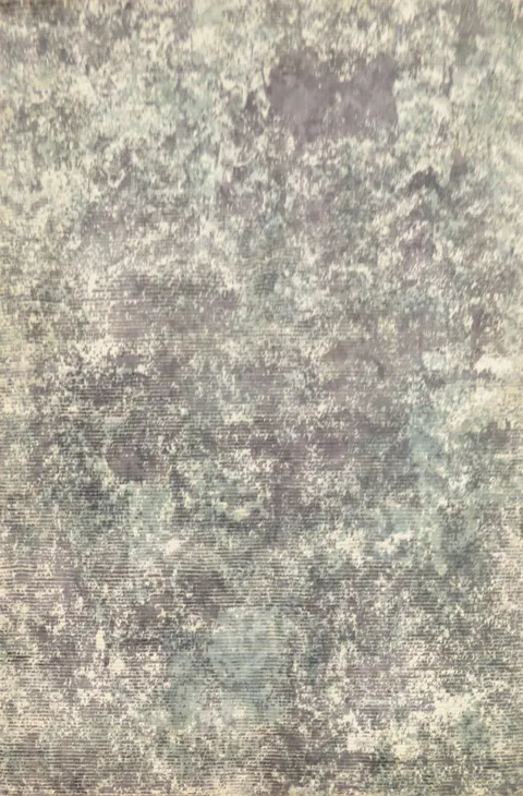Distressed Look Abstract Oriental Area Rug 5x8