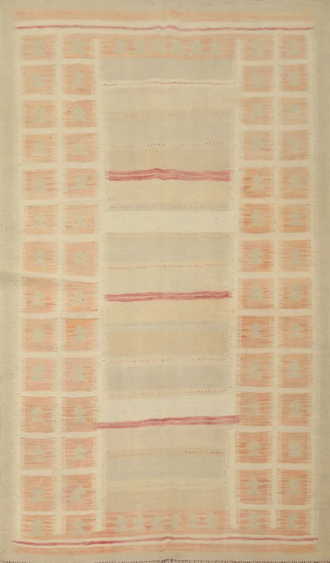 Tribal Wool Kilim Handwoven Area Rug 5x8