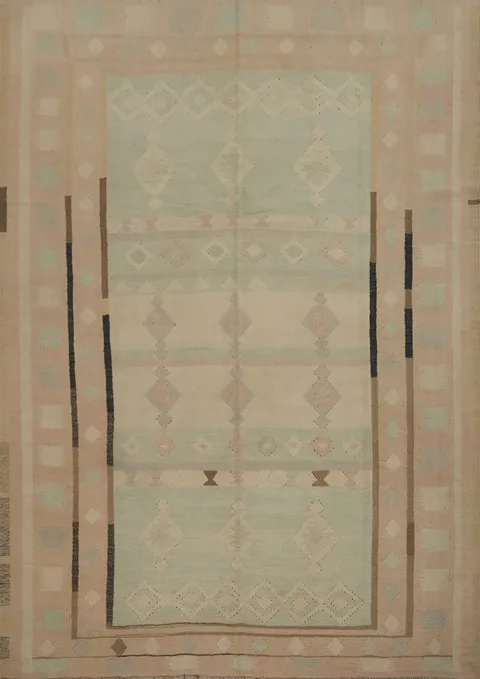 Geometric Kilim Handwoven Area Rug 8x10