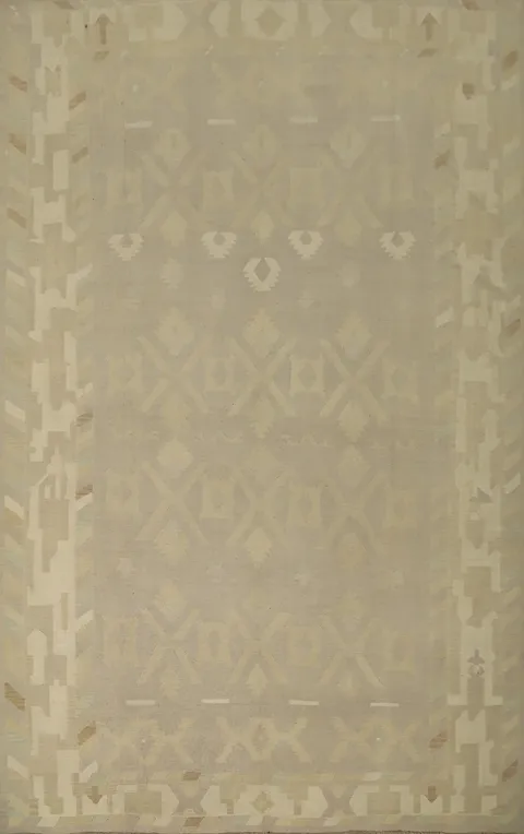Vegetable Dye Wool Kilim Handwoven Area Rug 10x13