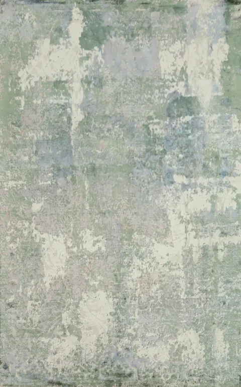 Elegant Distressed Look Area Rug 6x8 with Soft Color Shades