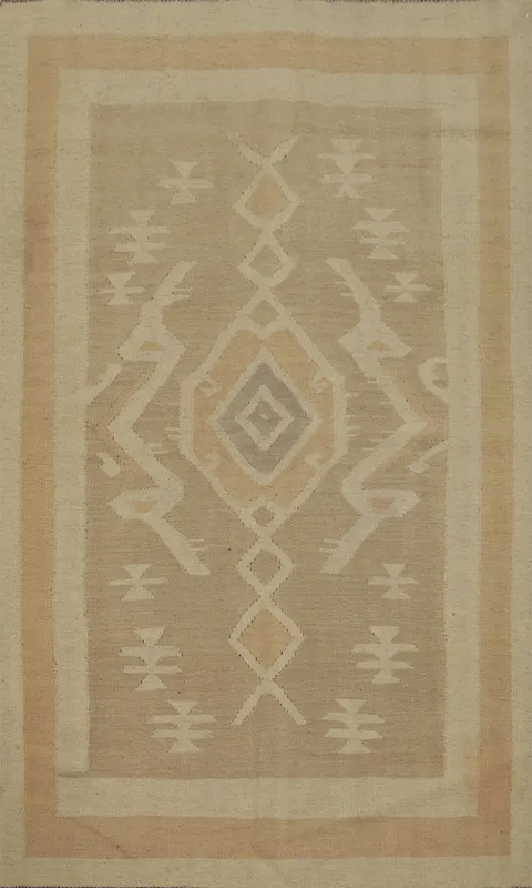 Geometric Kilim Handwoven Rug 4x6