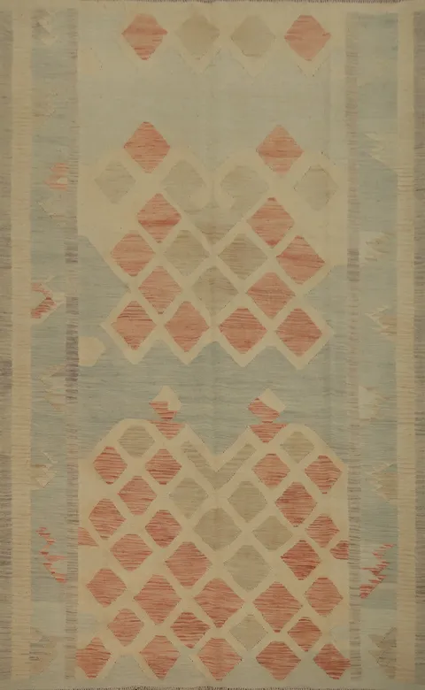 Geometric Kilim Flat Weave Area Rug 7x10
