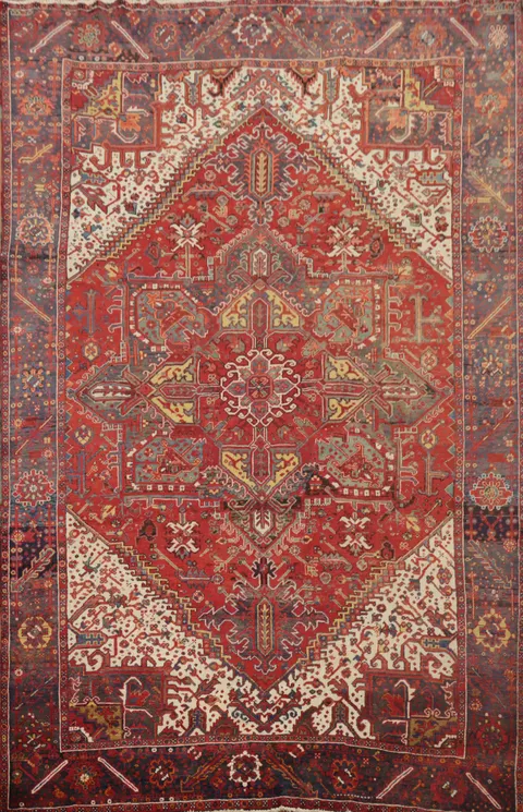 Vegetable Dye Heriz Persian Area Rug 8x11