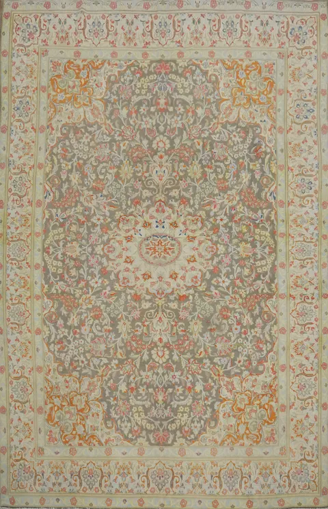 Antique Vegetable Dye Kerman Persian Area Rug 8x11