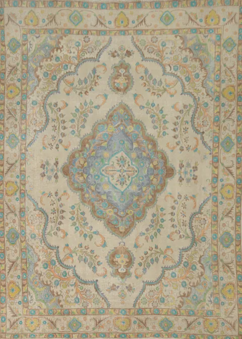 Traditional Wool Tabriz Persian Area Rug 10x12