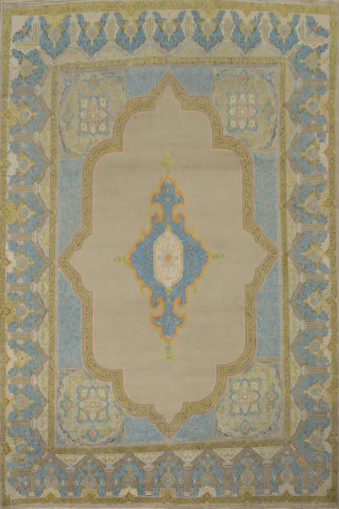 Traditional Wool Kerman Persian Area Rug 10x13