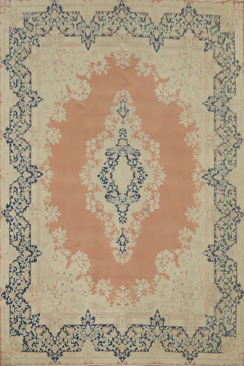 Floral Kerman Vegetable Dye Persian Large Rug 10x13