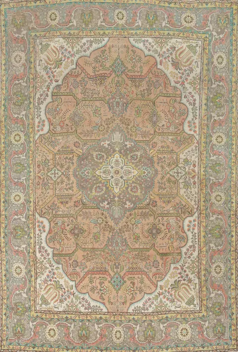 Traditional Wool Tabriz Persian Area Rug 10x13