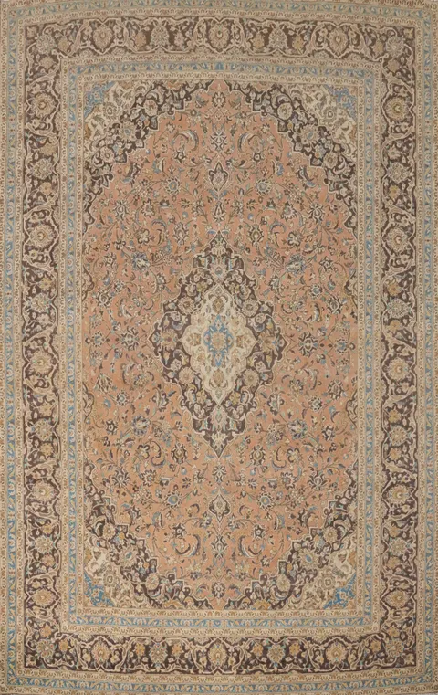 Traditional Kashan Persian Area Rug 10x13