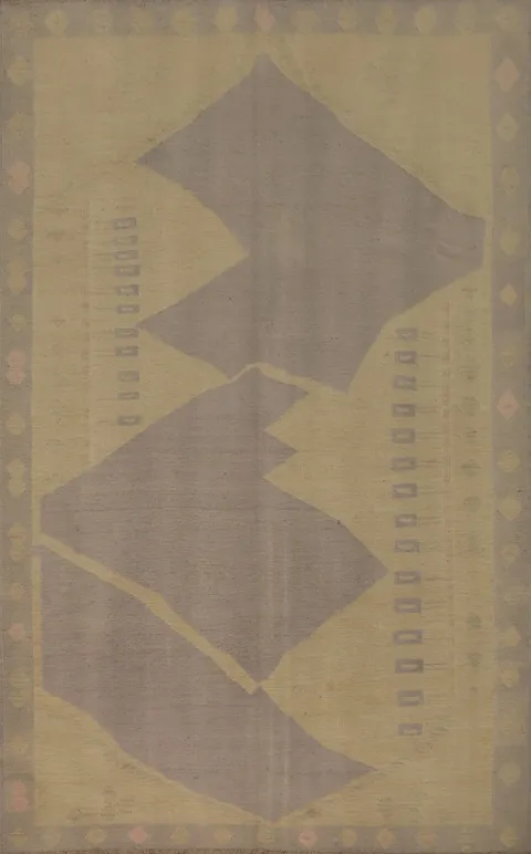 Pastel Hues Kilim Handwoven Area Rug 6x9