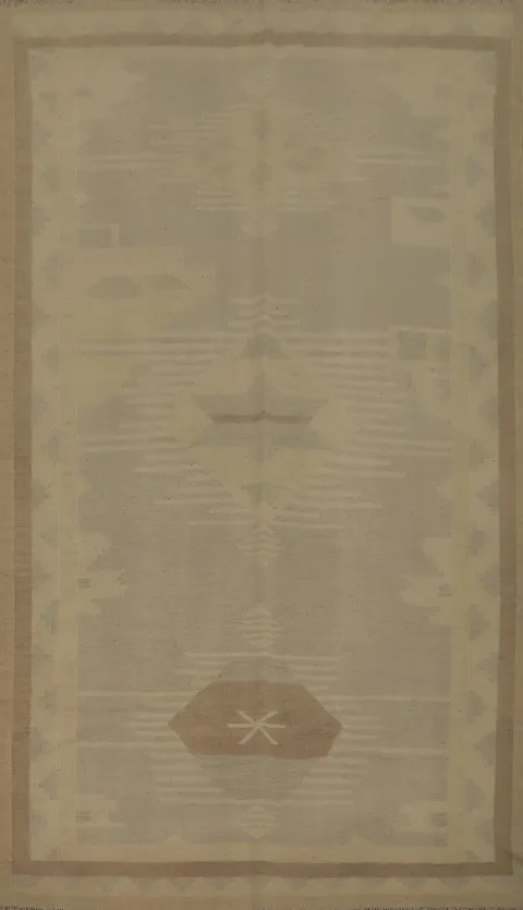 Earthy Tones in a Geometric Kilim Area Rug 5x8 for Cozy Spaces