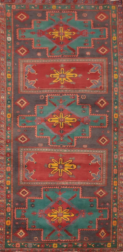 Geometric Meshkin Persian Area Rug 5x10
