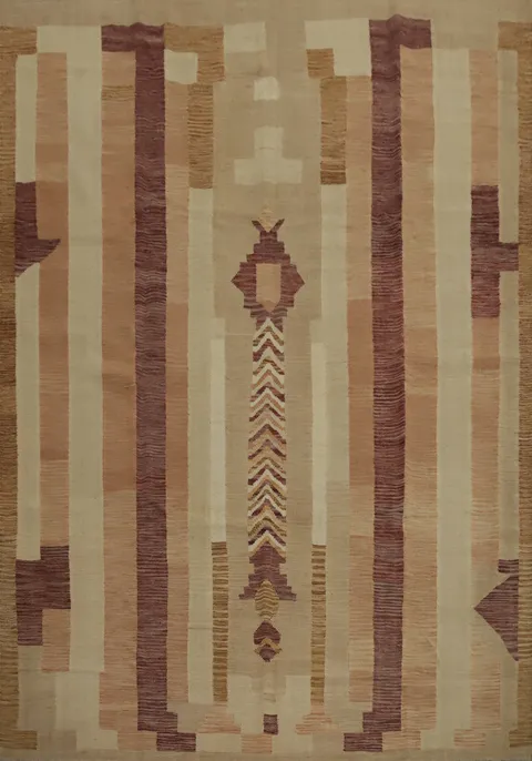 Vegetable Dye Wool Kilim Handwoven Area Rug 8x10