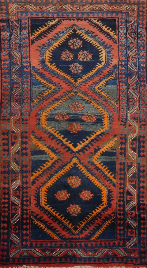 Geometric Sirjan Persian Rug 4x7
