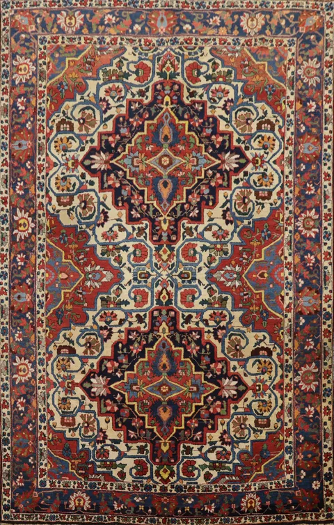 Vegetable Dye Bakhtiari Persian Area Rug 7x10