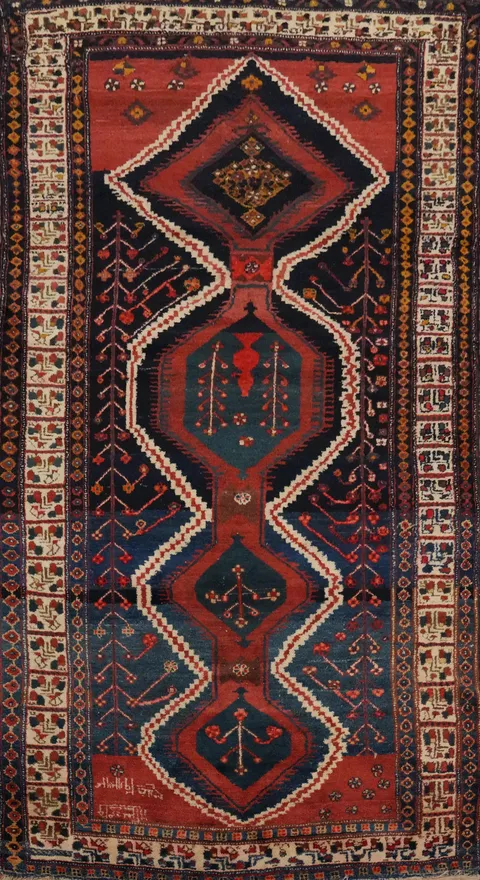 Vegetable Dye Bakhtiari Persian Area Rug 6x11