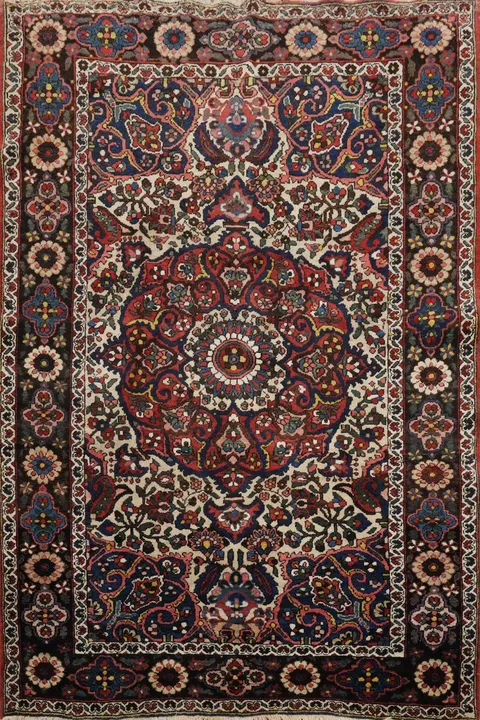 Vegetable Dye Bakhtiari Persian Rug 5x6