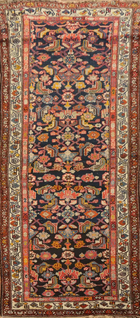 Vegetable Dye Wool Bakhtiari Persian Rug 4x8
