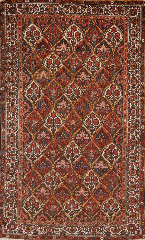 Vegetable Dye Bakhtiari Persian Area Rug 7x10