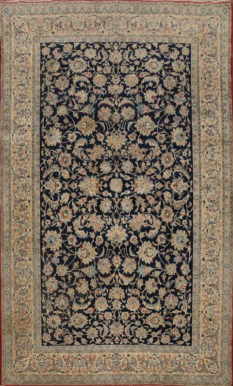 Antique Vegetable Dye Nain Toodeshk Persian Area Rug 7x11