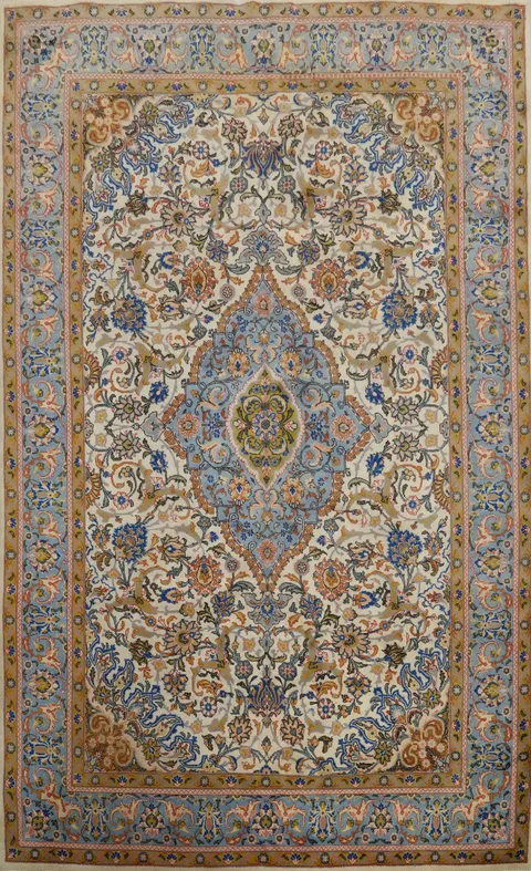 Vegetable Dye Kashan Persian Area Rug 7x10