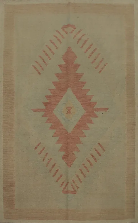 Vegetable Dye Kilim Handwoven Rug 5x7