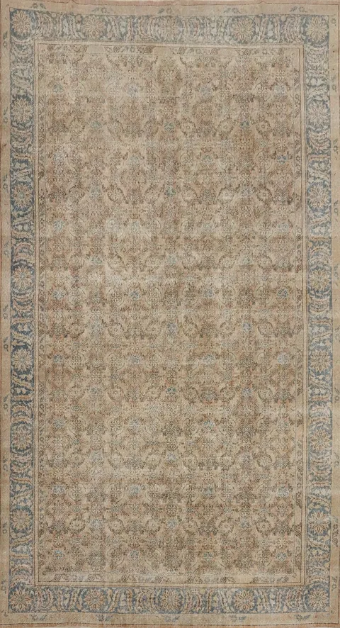 Antique Vegetable Dye Mahal Persian Large Rug 9x16