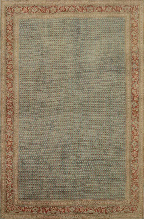 Antique Vegetable Dye Mahal Persian Area Rug 9x11
