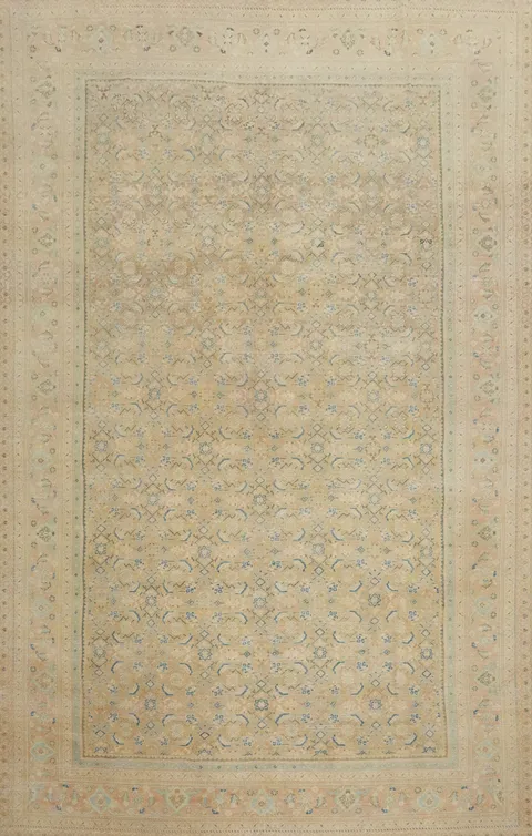 Antique Vegetable Dye Mahal Persian Area Rug 9x13