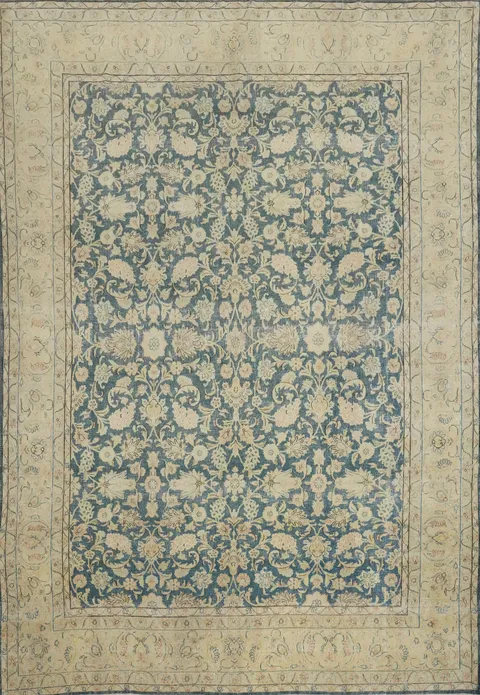 Antique Vegetable Dye Tabriz Persian Area Rug 10x13