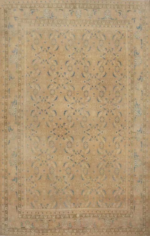 Antique Vegetable Dye Tabriz Persian Area Rug 7x10