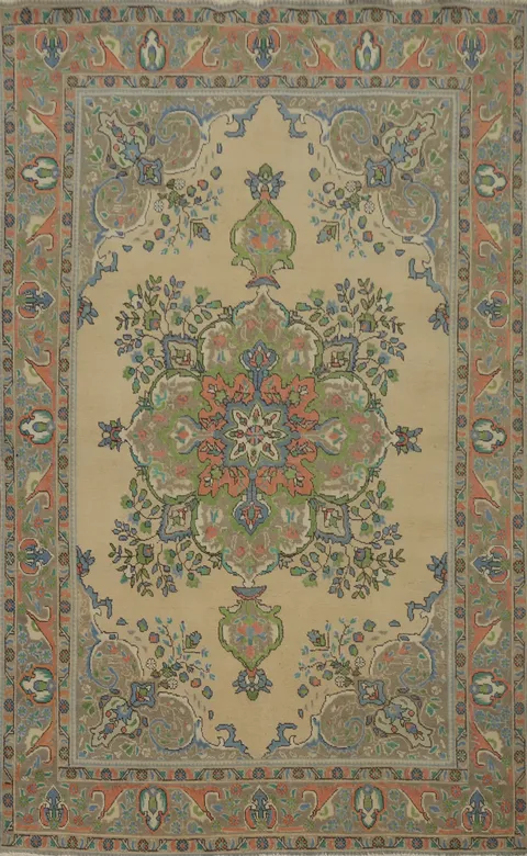 Traditional Wool Tabriz Persian Area Rug 7x10