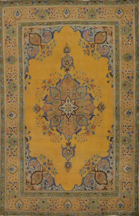 Traditional Wool Tabriz Persian Area Rug 7x10