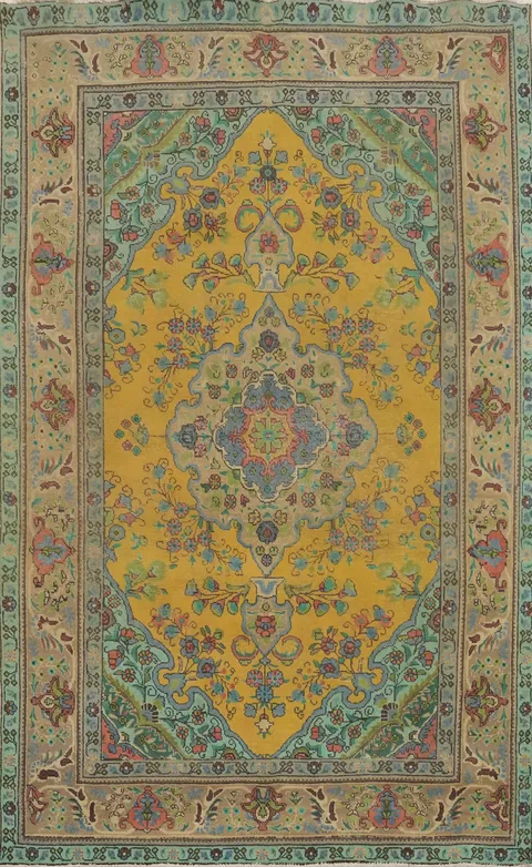 Traditional Wool Tabriz Persian Area Rug 7x10