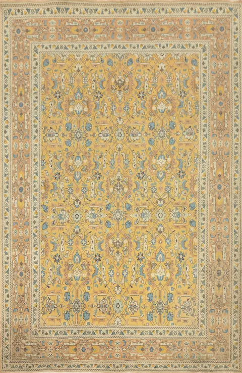 Handmade Floral Tabriz Persian Area Rug 7x10