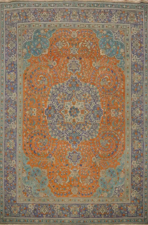 Handmade Floral Tabriz Persian Area Rug 10x13