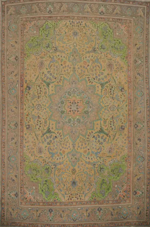 Traditional Wool Tabriz Persian Area Rug 10x13