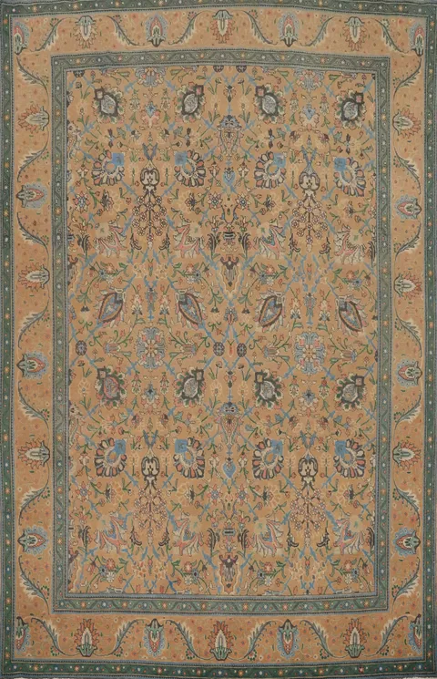 Handmade Wool Floral Tabriz Persian Area Rug 10x13