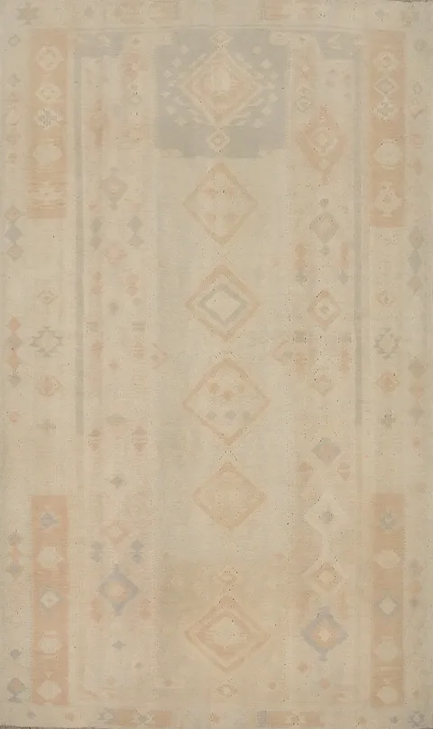 Geometric Kilim Vegetable Dye Area Rug 5x8
