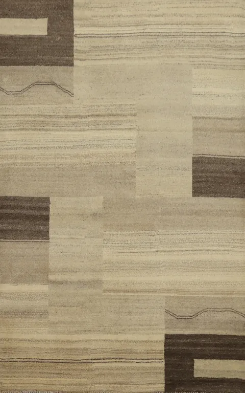 Modern Chic Geometric Gabbeh Area Rug 5x8