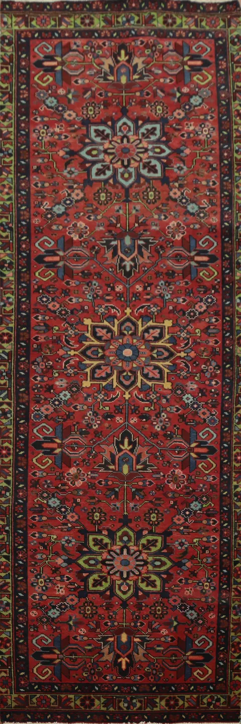 Handmade Wool Tabriz Persian Runner Rug 3x11
