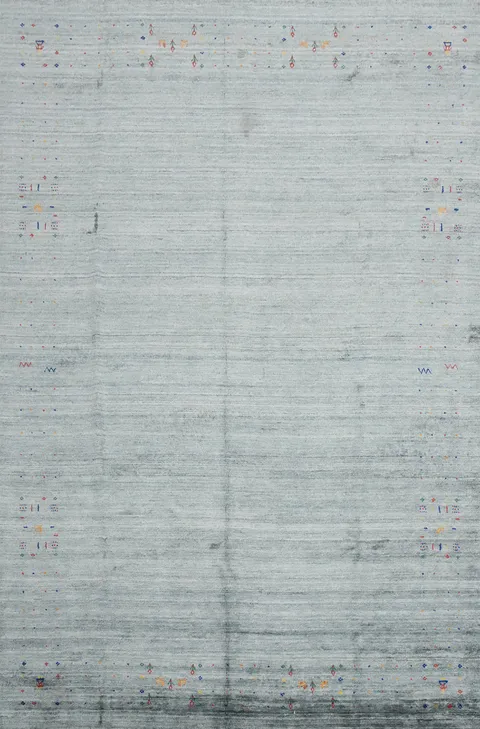 Elevate Your Space with a Subtle Light Gabbeh Area Rug 9x12