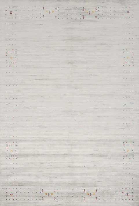 Discover Elegance with Minimalistic Design Gabbeh Area Rug 9x12